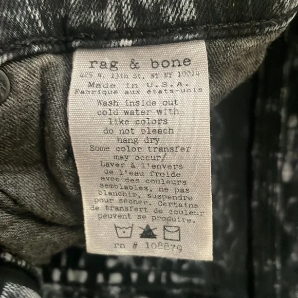 rag & boneAcid White Wash Skinny Jeans (NWOT)